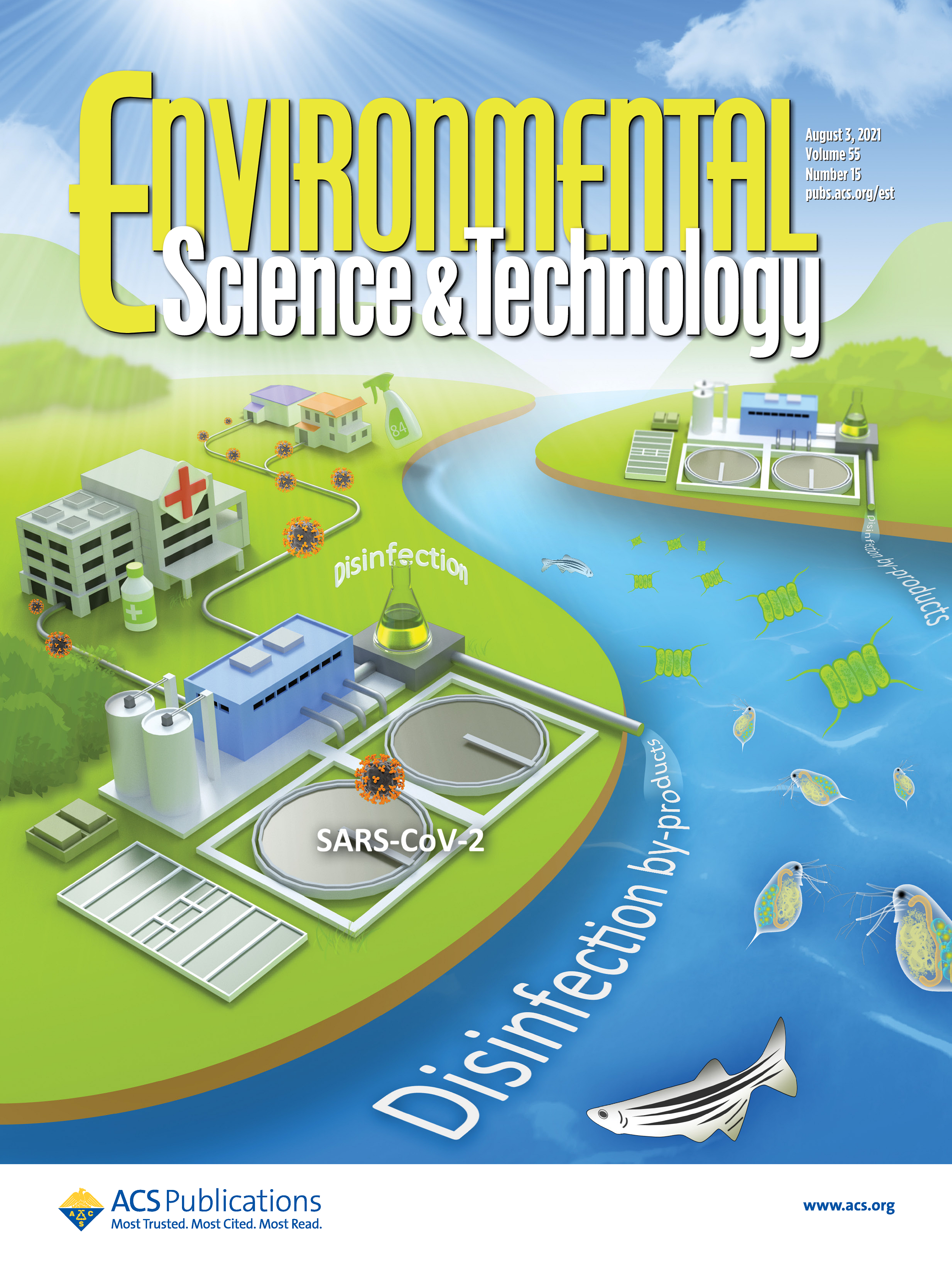 LetPub Journal Cover Art Design - Toxicity of 17 Disinfection By-products to Different Trophic Levels of Aquatic Organisms